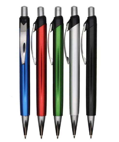 Office Supply Click Metal Ball Pen with Customized Logo for Promotional Gift