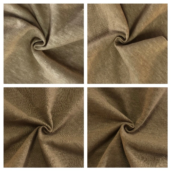 Natural Dyed Hemp Organic Cotton Fabrics in Brown Color (ND-0346-0002)