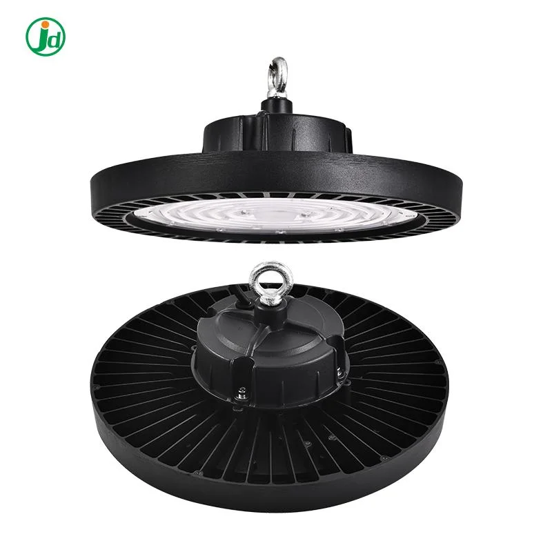 Lampe de baie à LED UFO 100W 150W 200W 150lm/W Remote Lampe de baie haute pour entrepôt de capteurs