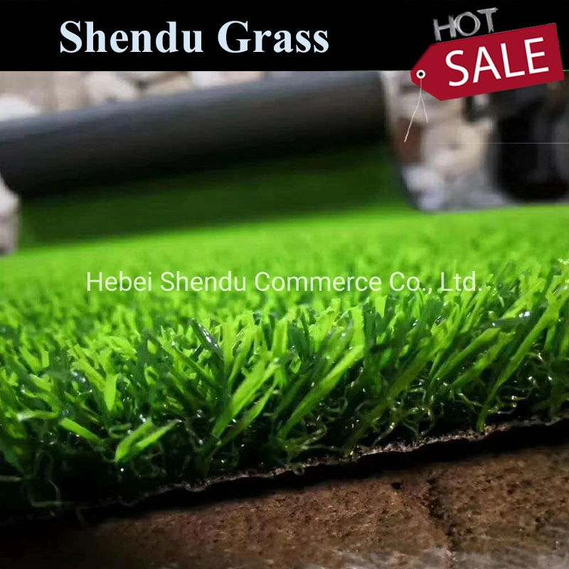 40mm Height 18900 Quality Olive Green Artificial Grass Lawn for Garden Decoration