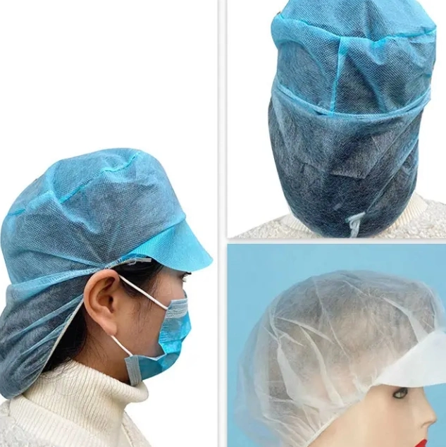 Dental/Nursing/Scrub/Space/Mob/Mop/Work/Snood/SMS Nonwoven Disposable PP Cap for Doctor/Surgeon/Nurse/Worker(Bouffant/Round/Pleated/Strip