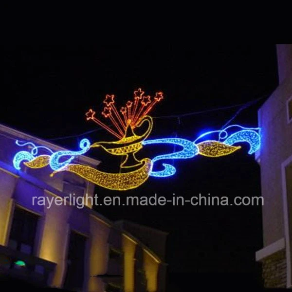 As decorações de Natal do feriado da rua transversal da avenida do inverno das luzes