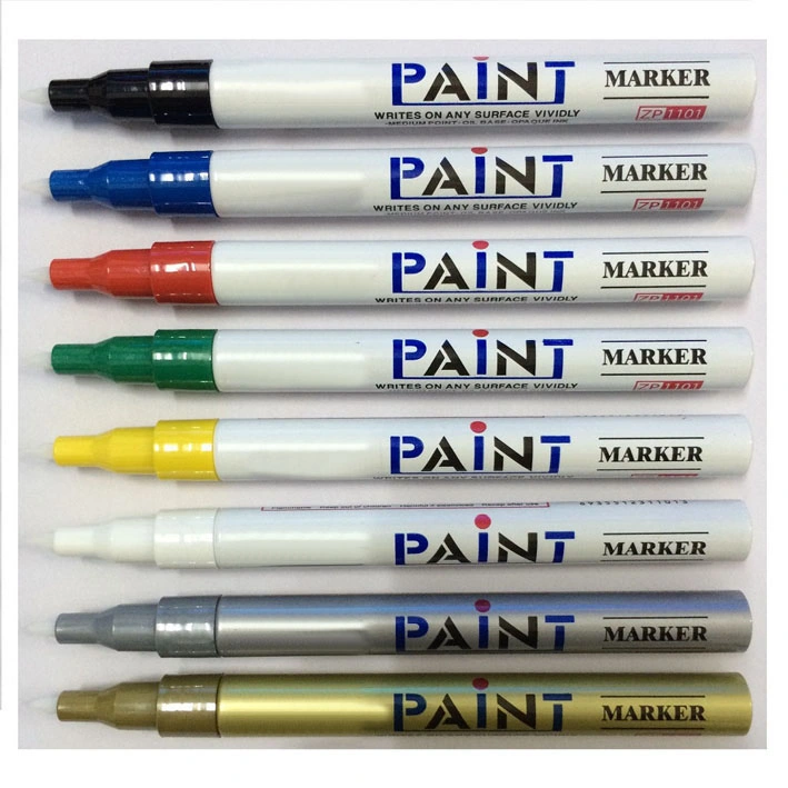 Thin Aluminum Barrel Permanent Marker with 1.0 mm Tip