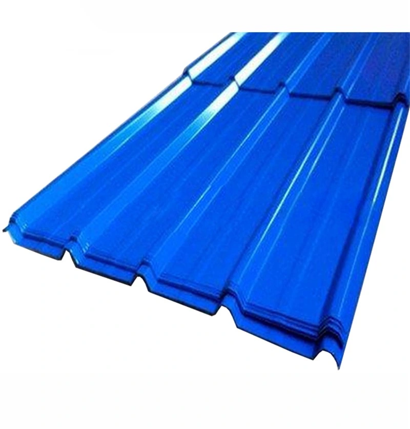 Vermelho azul a cor verde onduladas de aço galvanizado para tecto