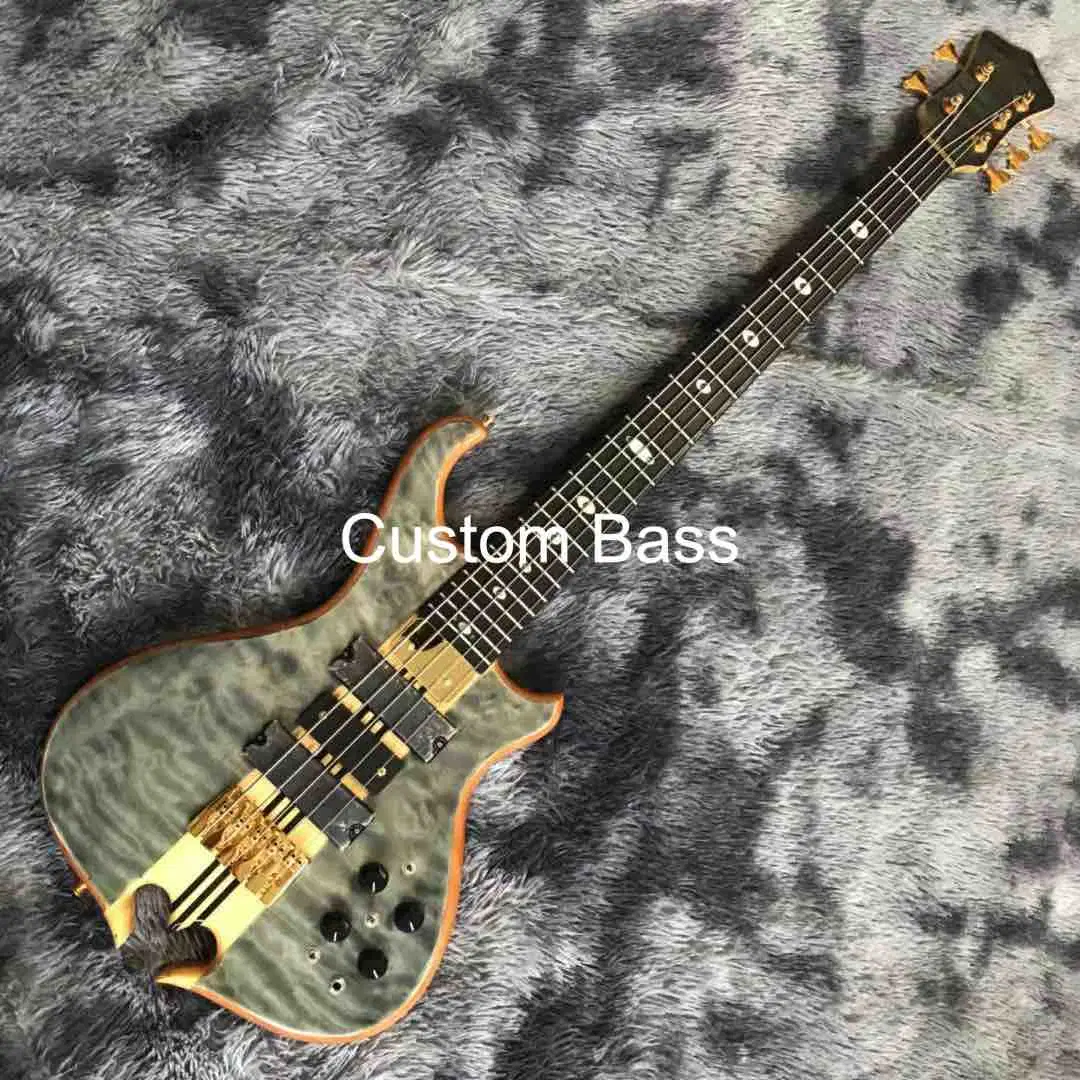 Custom 5 Strings Electric Bass Guitar, Bass Guitar, Acoustic Guitar, Guitar Bass