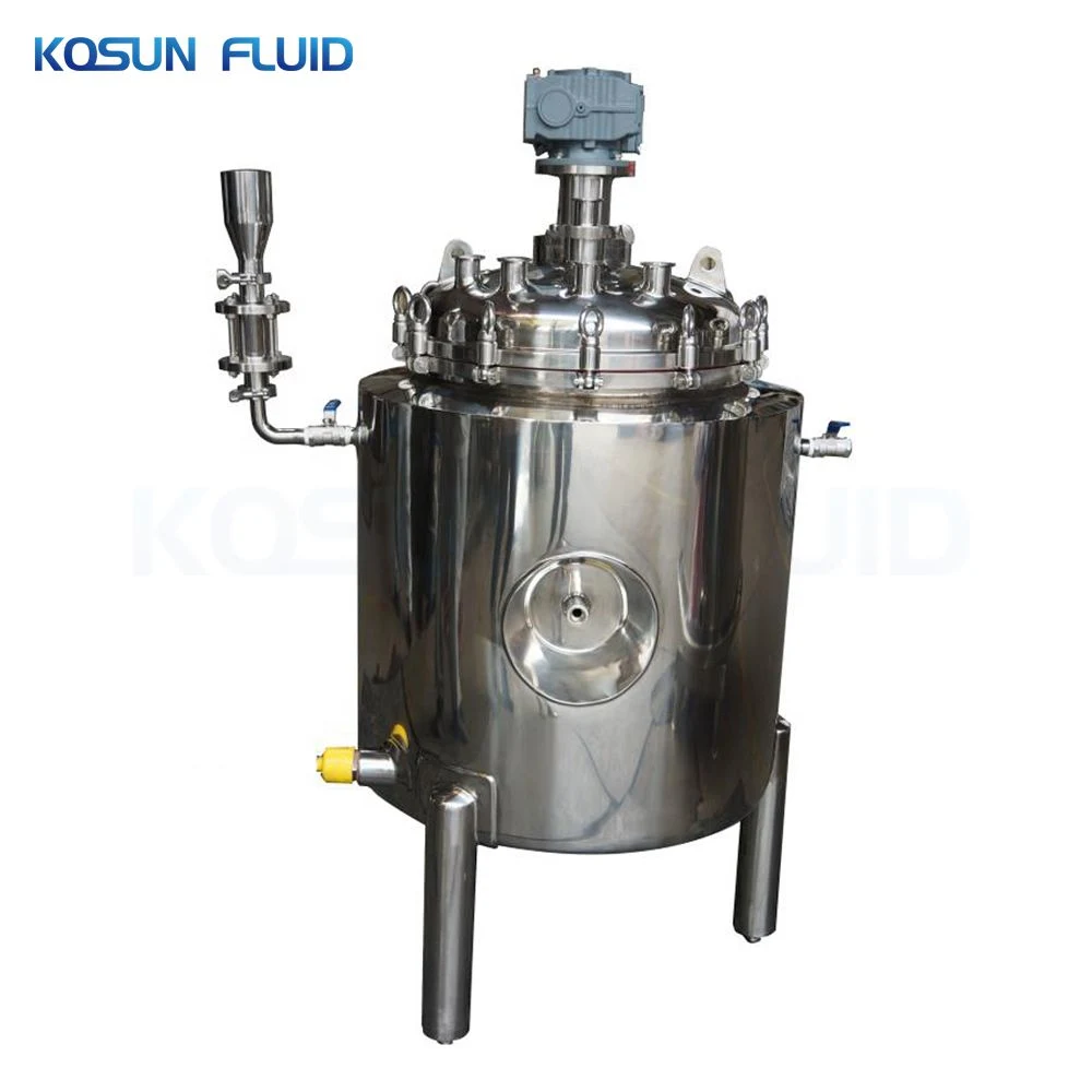 Biorreator industrial fermentor de 20 L, 30 L, 50 L, aço inoxidável e vidro