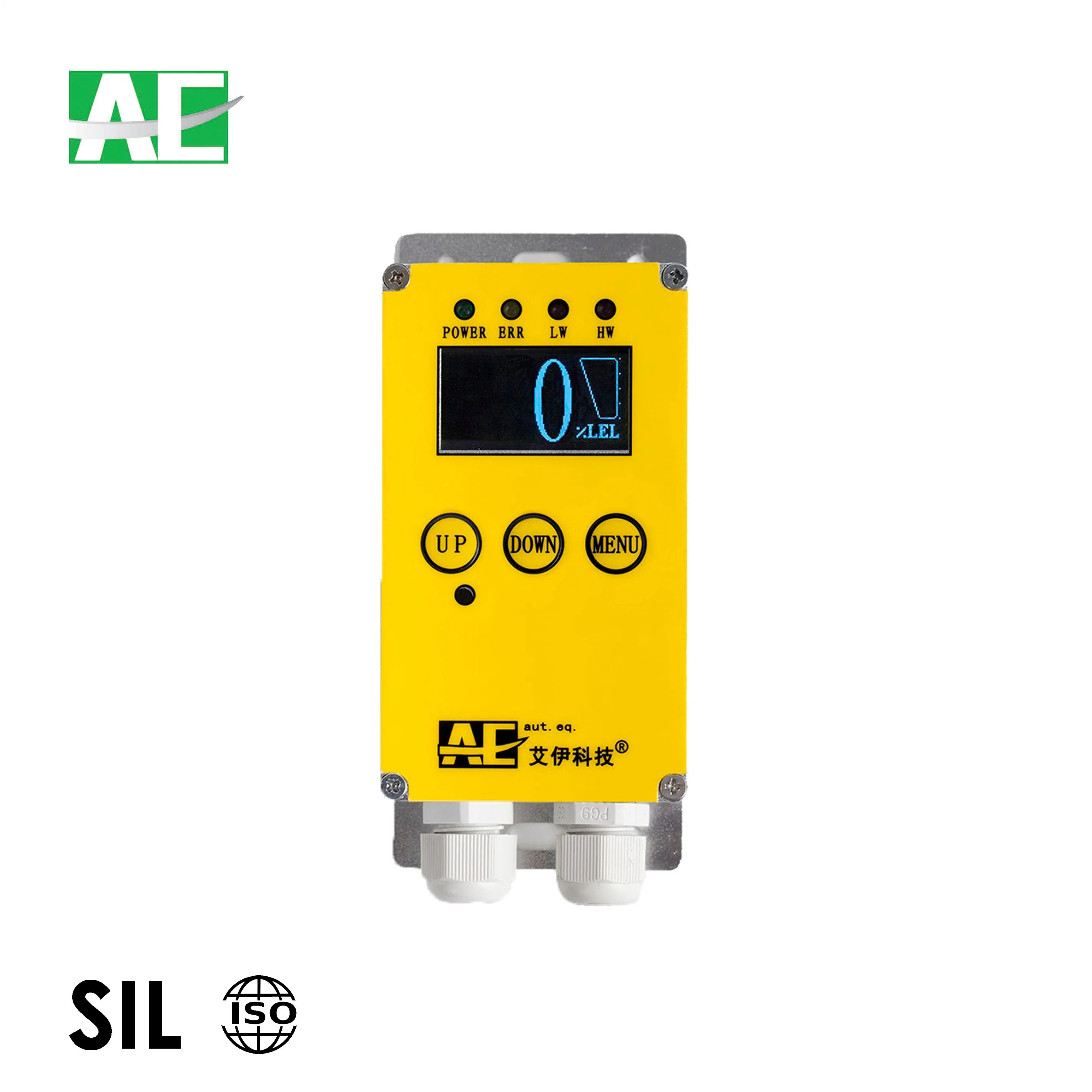 Sistema de Alarma de Gas fijos panel de control de H2s Detector de fugas de gas