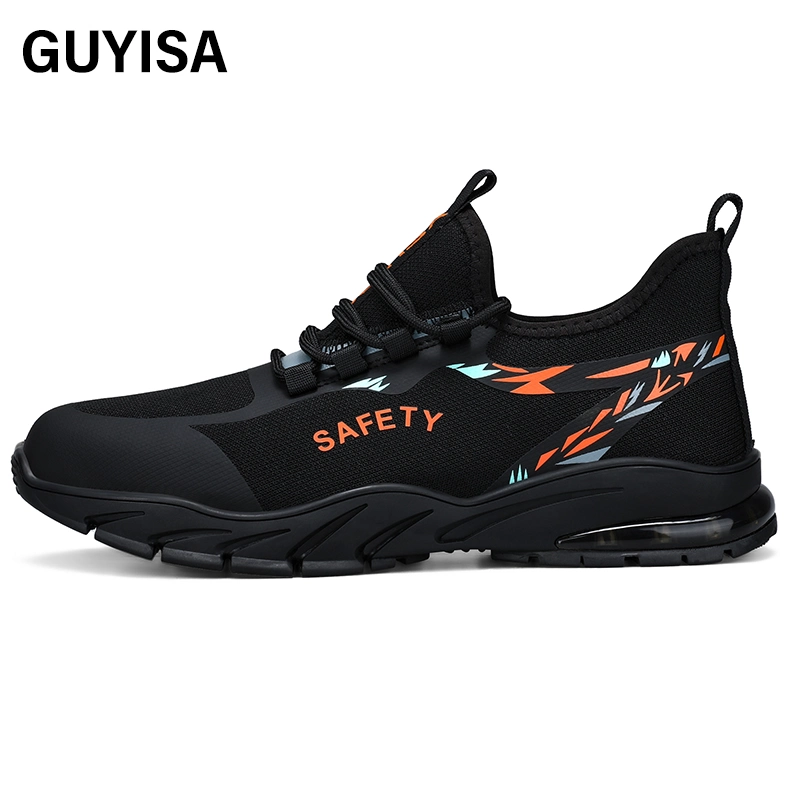 Guyisa Brand Men's Acceptable Custom Safety Shoes Outdoor Sports Steel Toe Hiking Safety Shoes