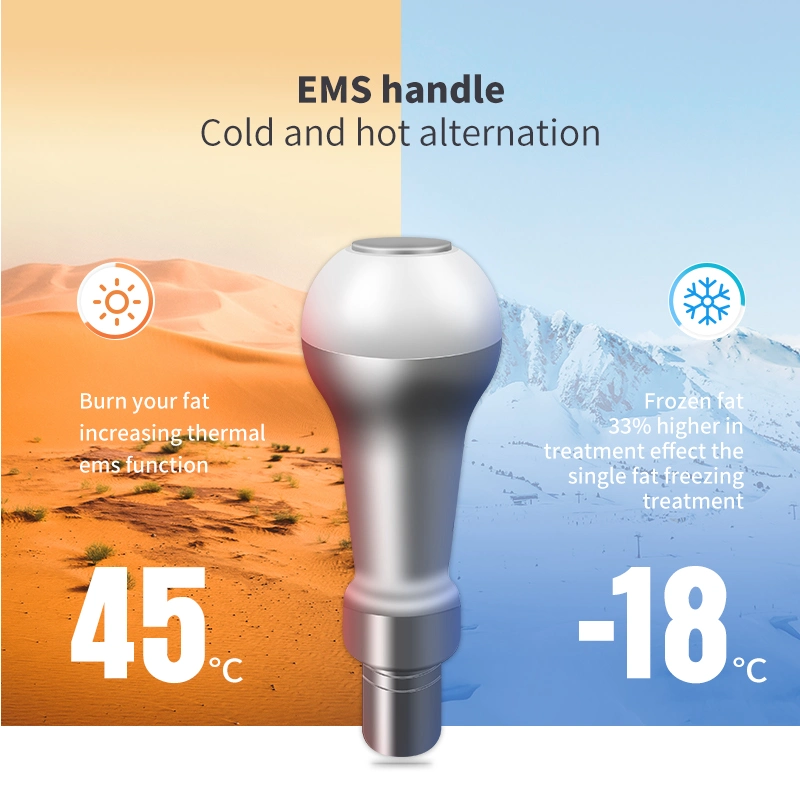 Refrigeración más recientes Cryo térmicos y de la quema de grasa Cryo onda de choque de la máquina de adelgazamiento EMS