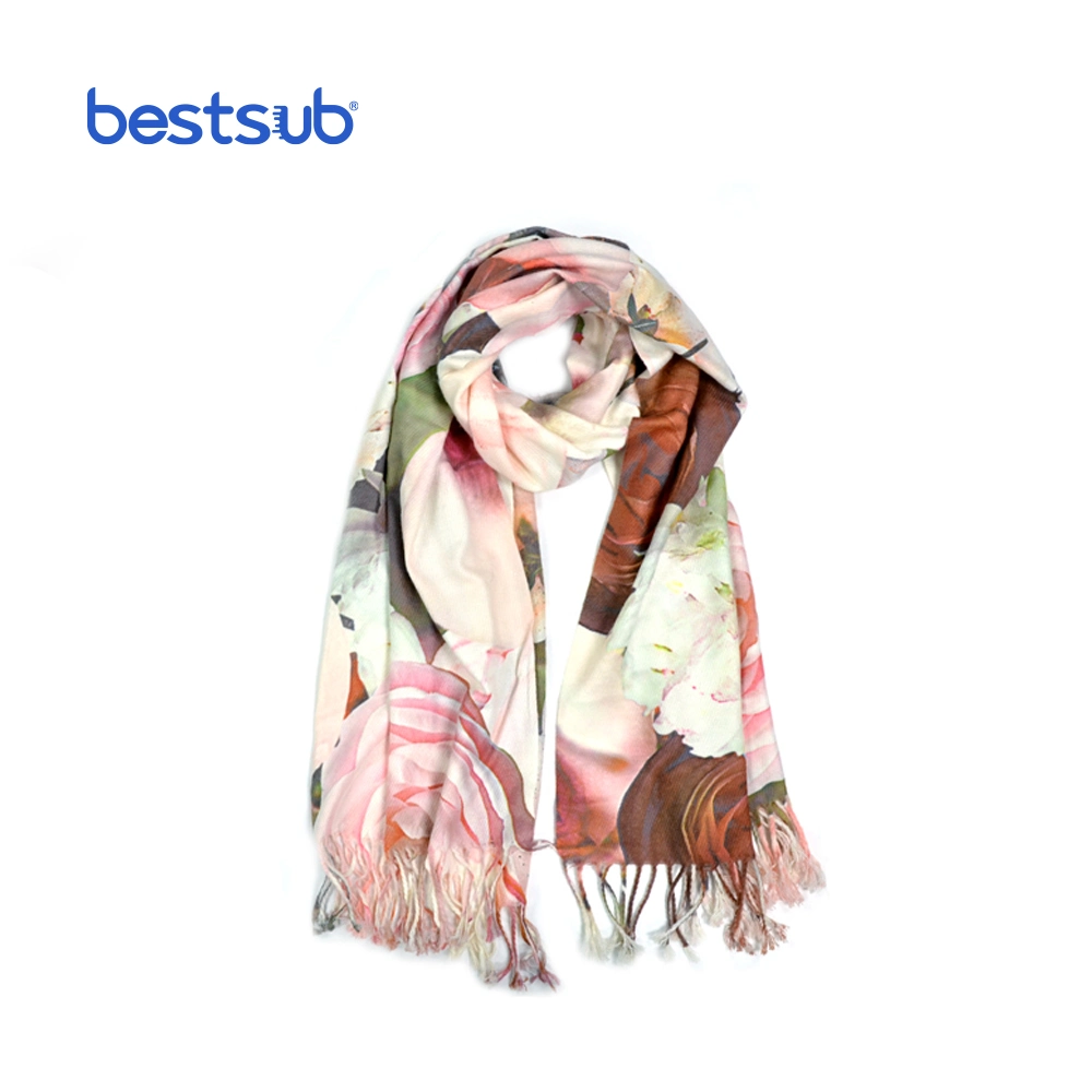 Bestsub 200*70cm Sublimation Warm Lady Fashion Cashmere Wool Winter Scarf Scarves