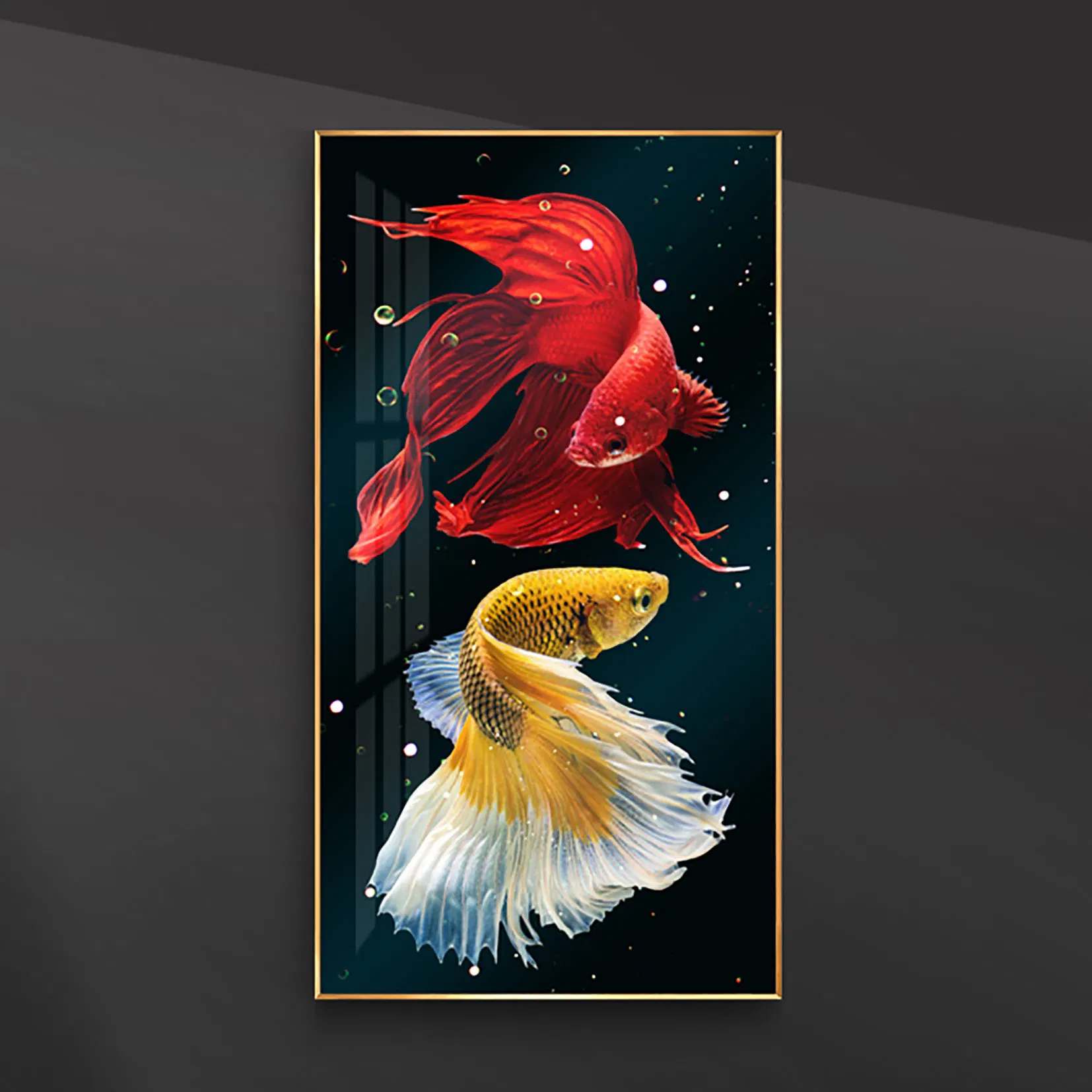 Color Goldfish 5D Crystal Porcelain Painting Diamond Painting Home Front Office Decoration