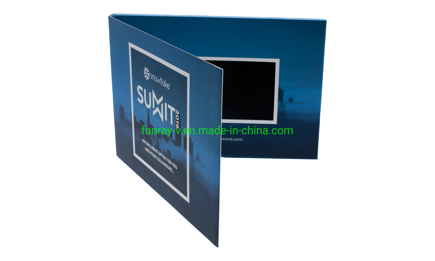 Custom Design 5inch LCD Video Brochure for Important Event