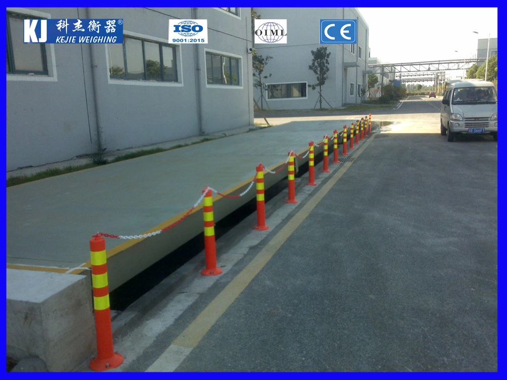 100T 3X 22m Weighbridge مجهز بخلية Loadcell (OIML) ووزن مؤشر من مصنع الصين Kejie للاستخدام الصناعي