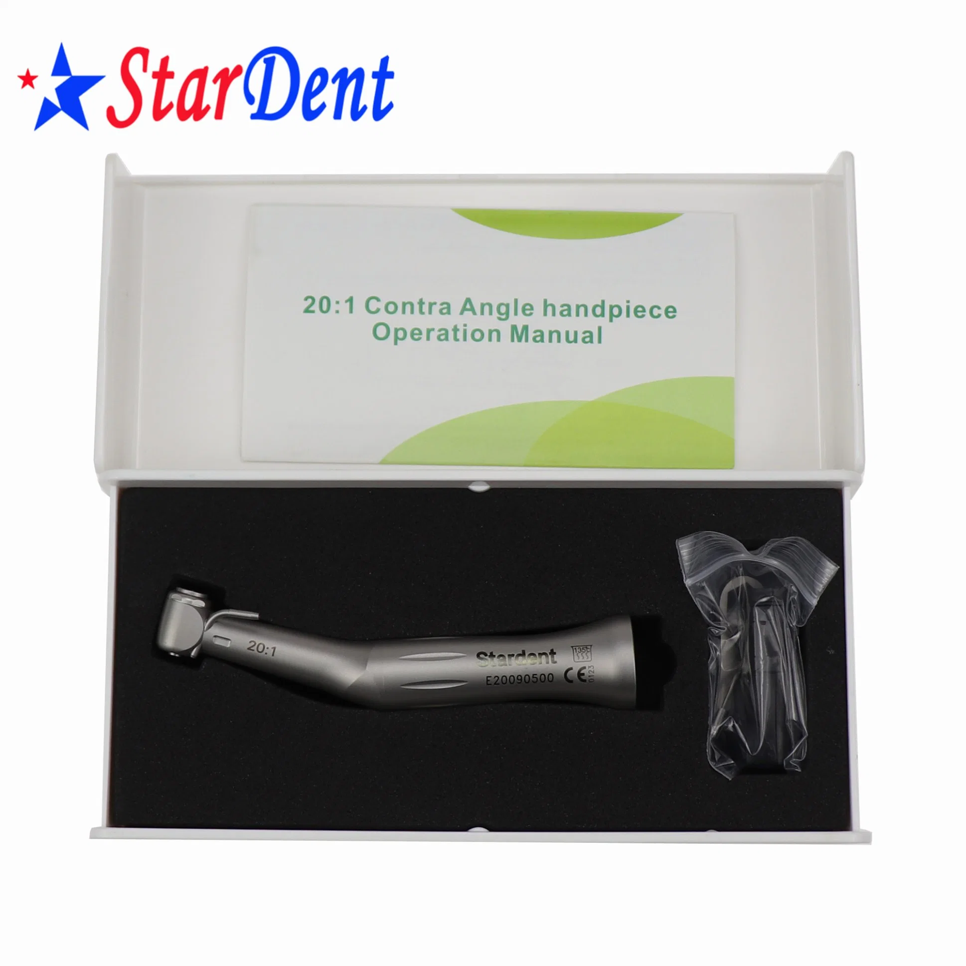 Stainless Steel 20: 1 Reduction Contra Angle Dental Products Push Button High quality/High cost performance  Contra Angle