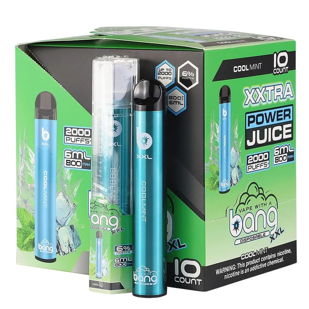 Nouvelle arrivée Vape saveur pure Vape jetables Cigarette électronique Bang XXL 2000 de bouffée de cigarette electronique vaporisateur Vape Vape jetables