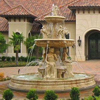 Garten Stein Produkte Große Schnitzerei White Marble Lady Wasserbrunnen