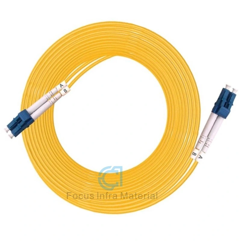 LC/PC to LC/PC Fiber Patch Cord Jumper Cable Sm Duplex Single Mode Optic for Telecom Network Fiber Optical Pigtail