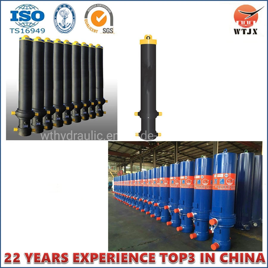 Front Mount Telescopic Hydraulic Cylinder for Dump Trucks