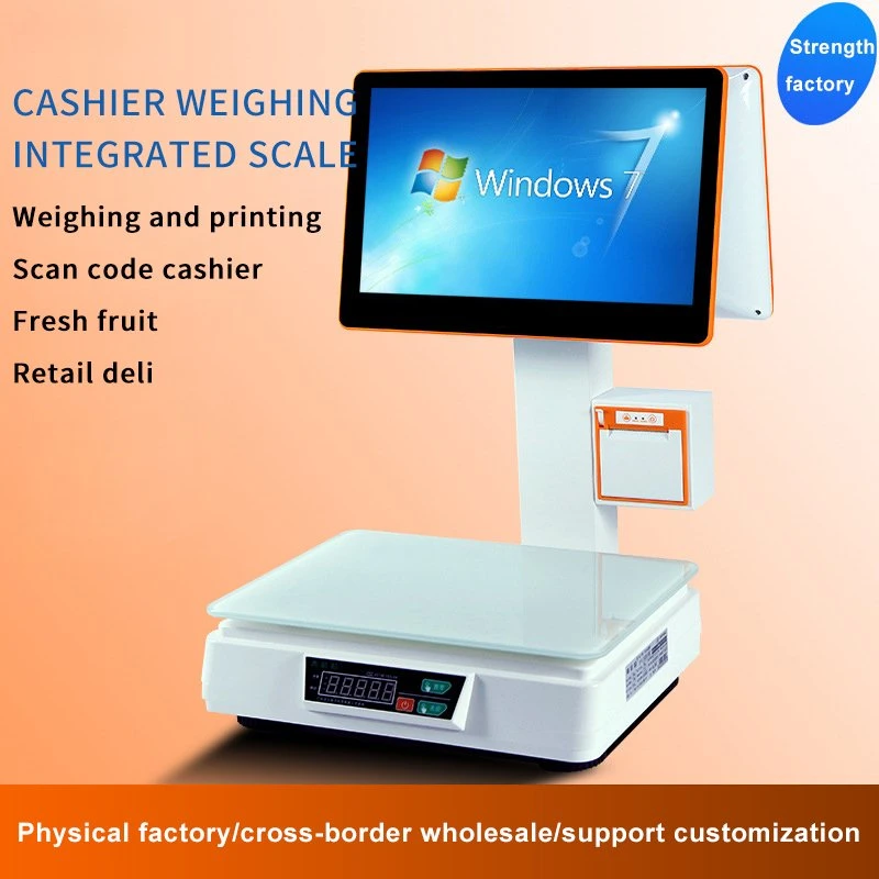 POS Touch Monitor All in One Monitor 15.6" for Payment System with Dual Display or Single Display