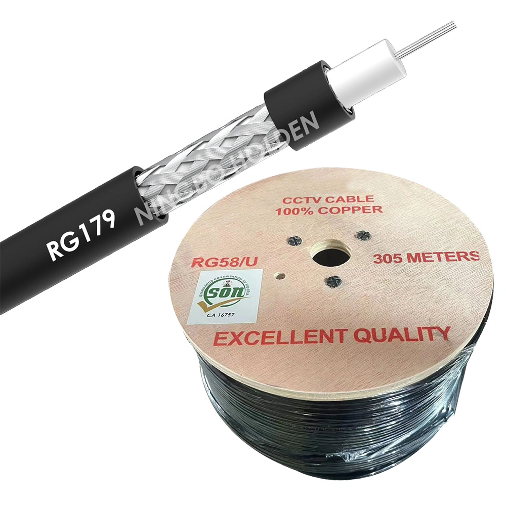 UL Rg59 2c RG6 Power Cable CCTV Camera Coaxial Cable