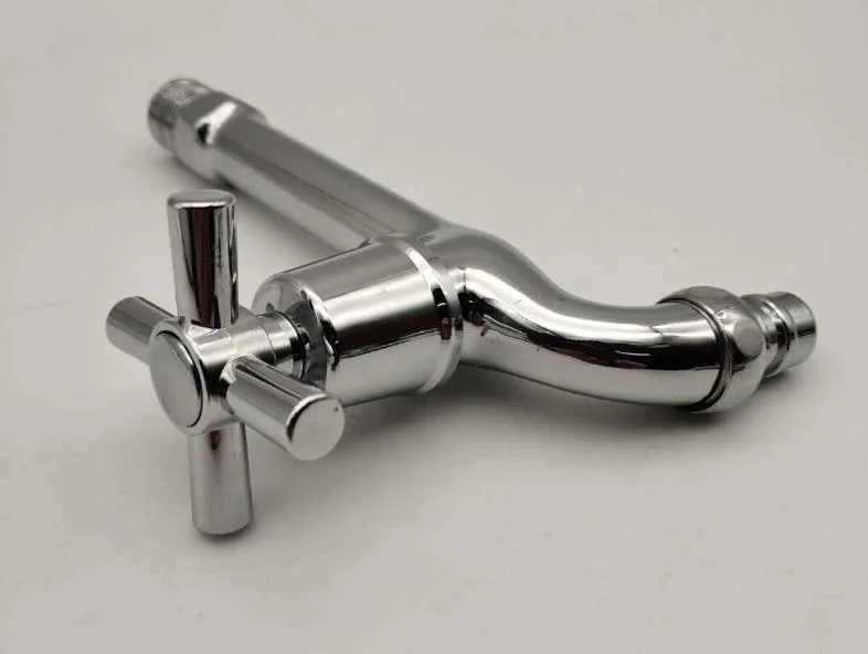 Chromed Long Body Washing Machine Water Faucet, Long Wash Machine Bibcock