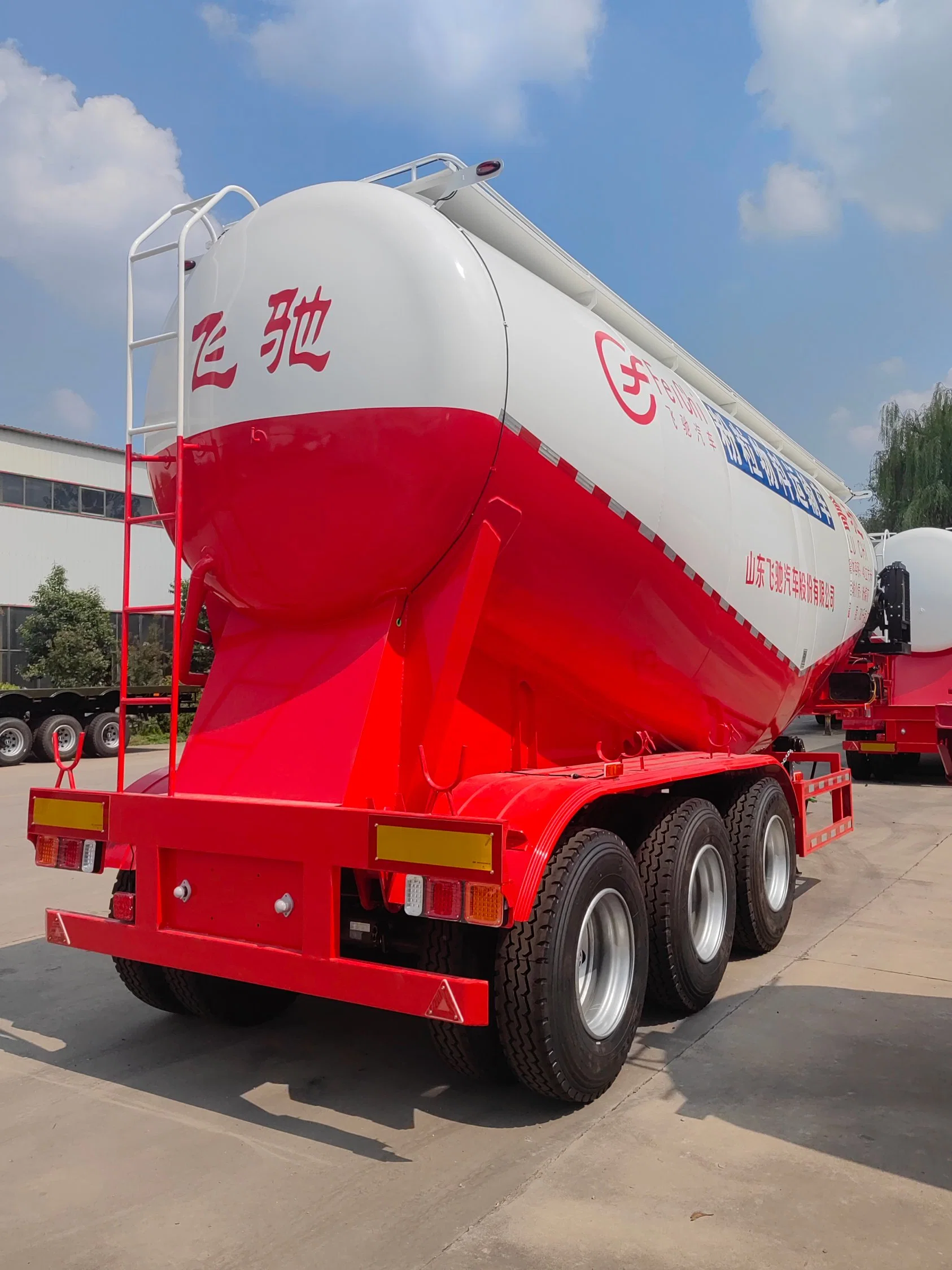 New 30 Square 35 Square 40 Square 45 Square 50 Square Bulk Cement Transport Tank Trailer