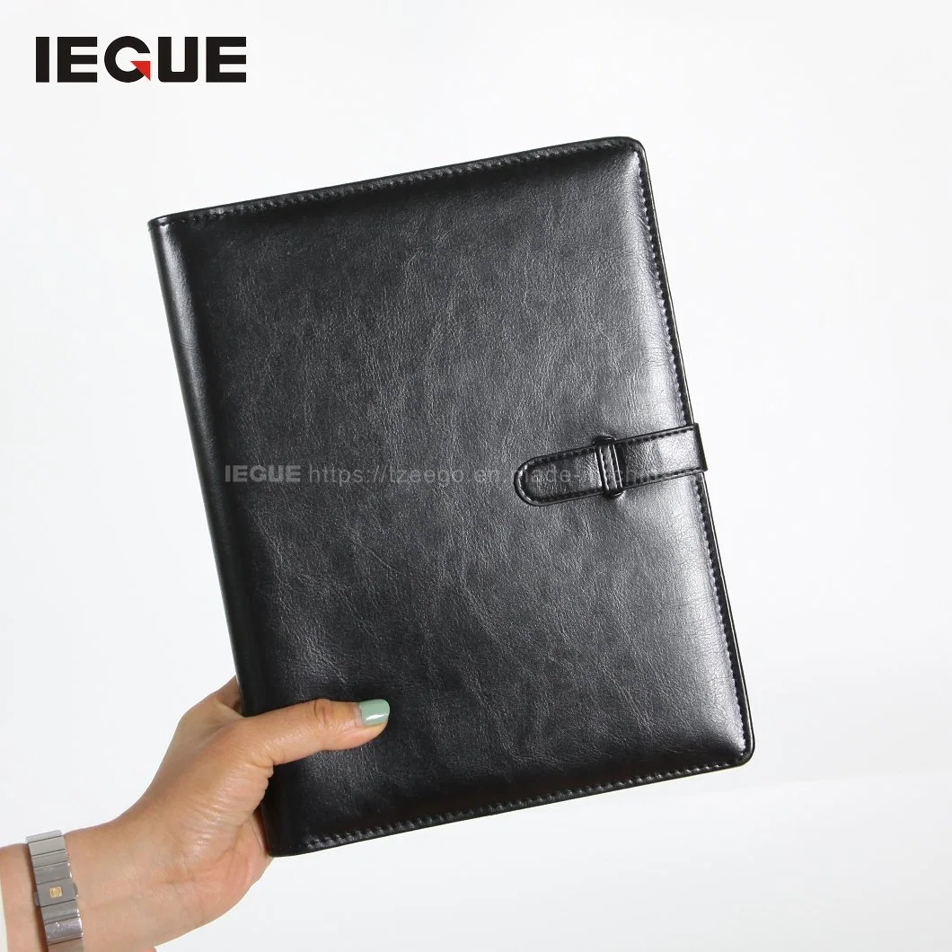 La sublimación de cuero de lujo personalizado promocional magnético blanco Cuaderno Cuaderno Planner