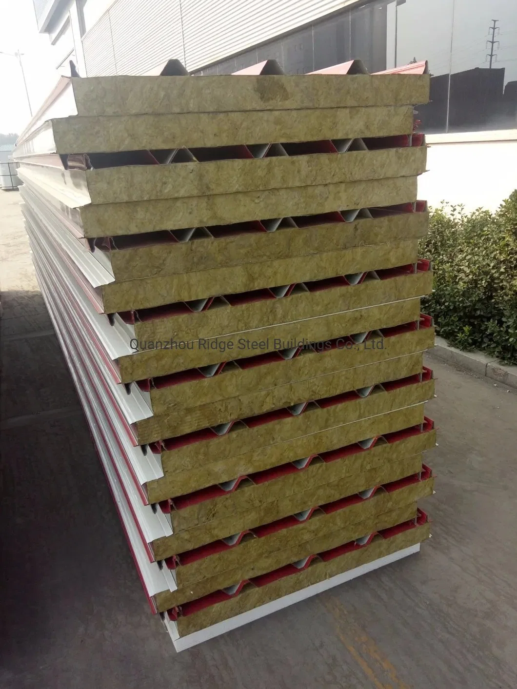 Fresh Fruit Cold Room Wall Panel Mineral Rockwool Slabs for Livestock Farm