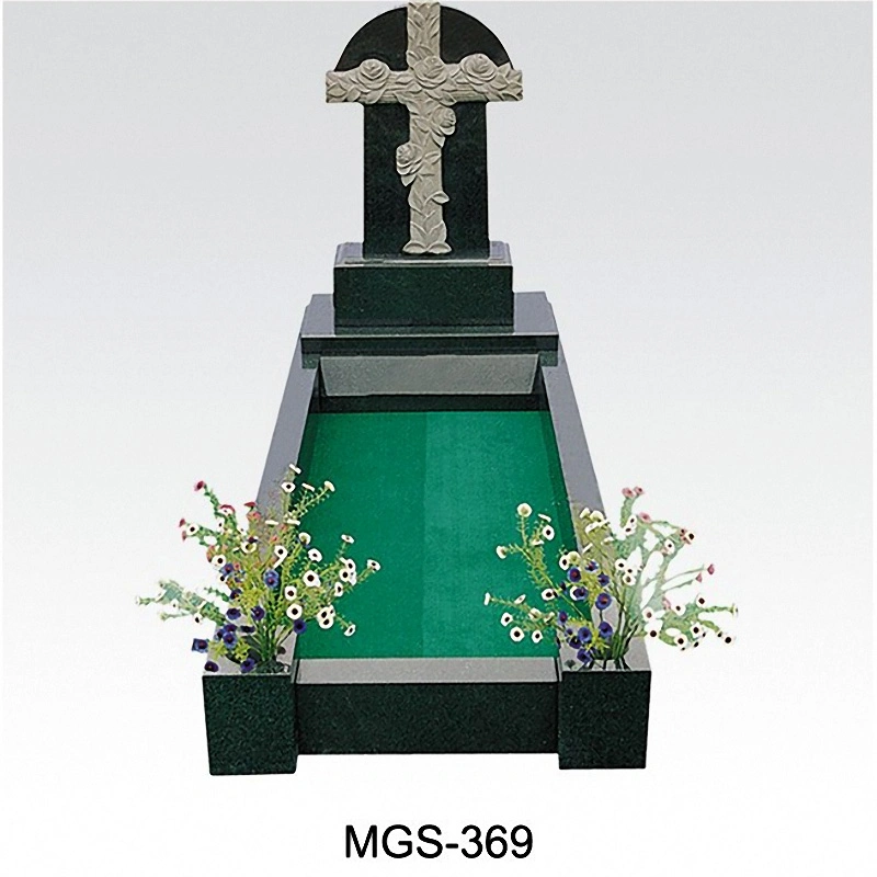 Wholesale/Supplier Granite Cemetery Monument with Unique Design Cross 2% OFF