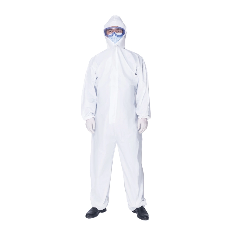 Hot Selling Disposable Medical Isolation Garment with Hood