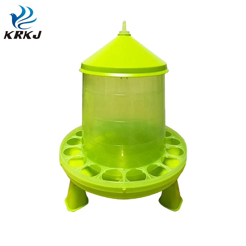 4kg 8kg Poultry Chicken Plastic Automatic Feeders Bucket with Leg