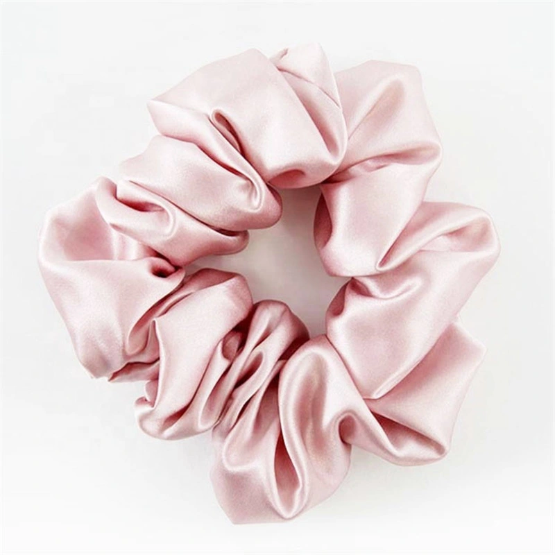 Clarmer Fashion Women Accessory Bulk Elastic Hair Ties Custom 50 Solid Satin Hair Bands Girls Wholesale/Supplier Silk Hairband Scrunchies