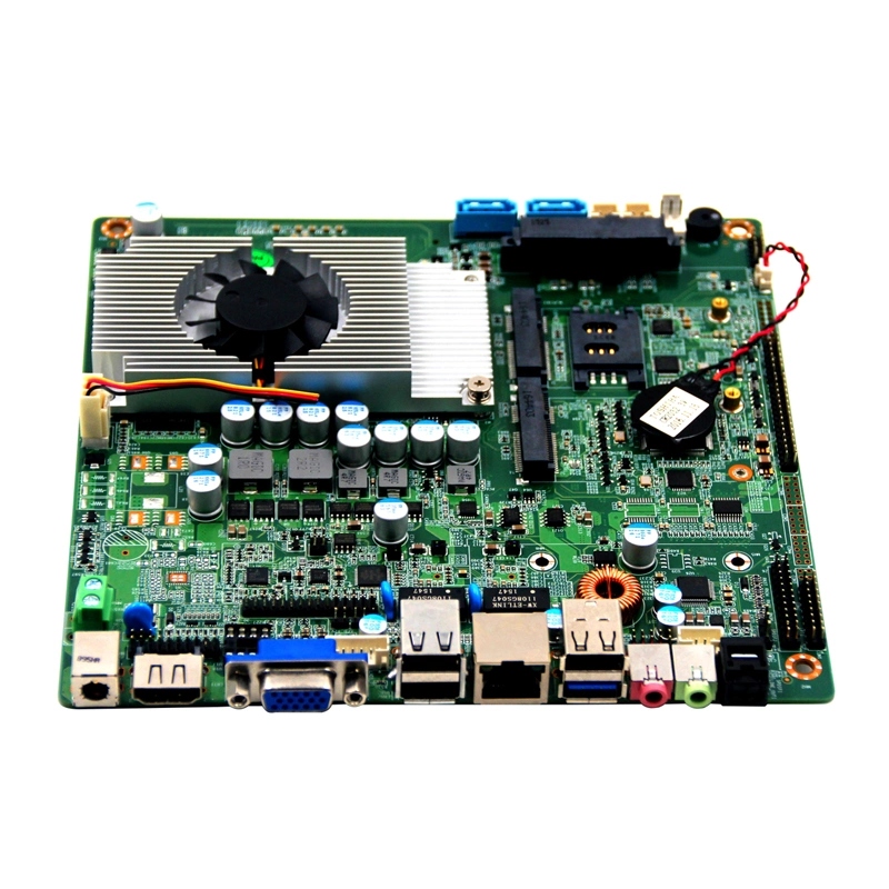 J1900 DDR3 placa PC SATA SSD Mini PC Motherboard Emmc 6COM Msata VGA HD-Mi LVDS 8USB Mini Barebone PC