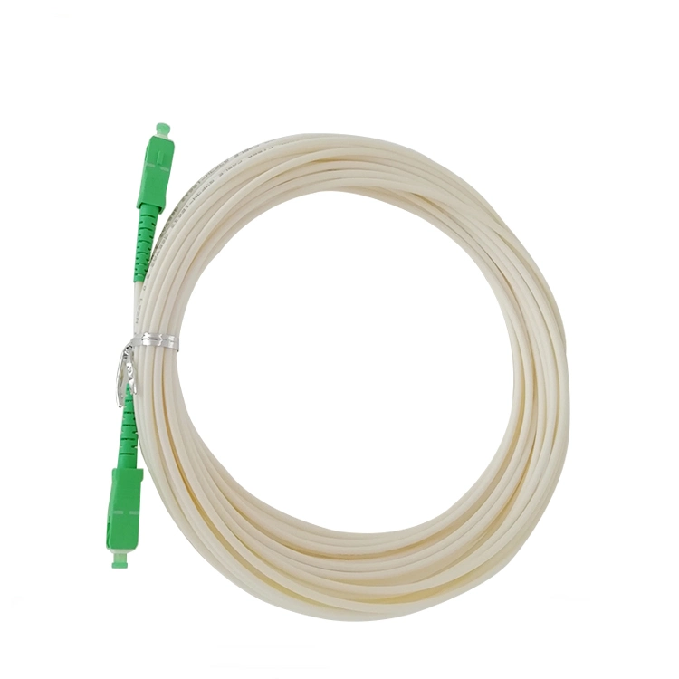 Outdoor Fiber Optic Drop Sc Singlemode Duplex Cable Patch Cord Sc Upc 2 Core Jumper Patchcord