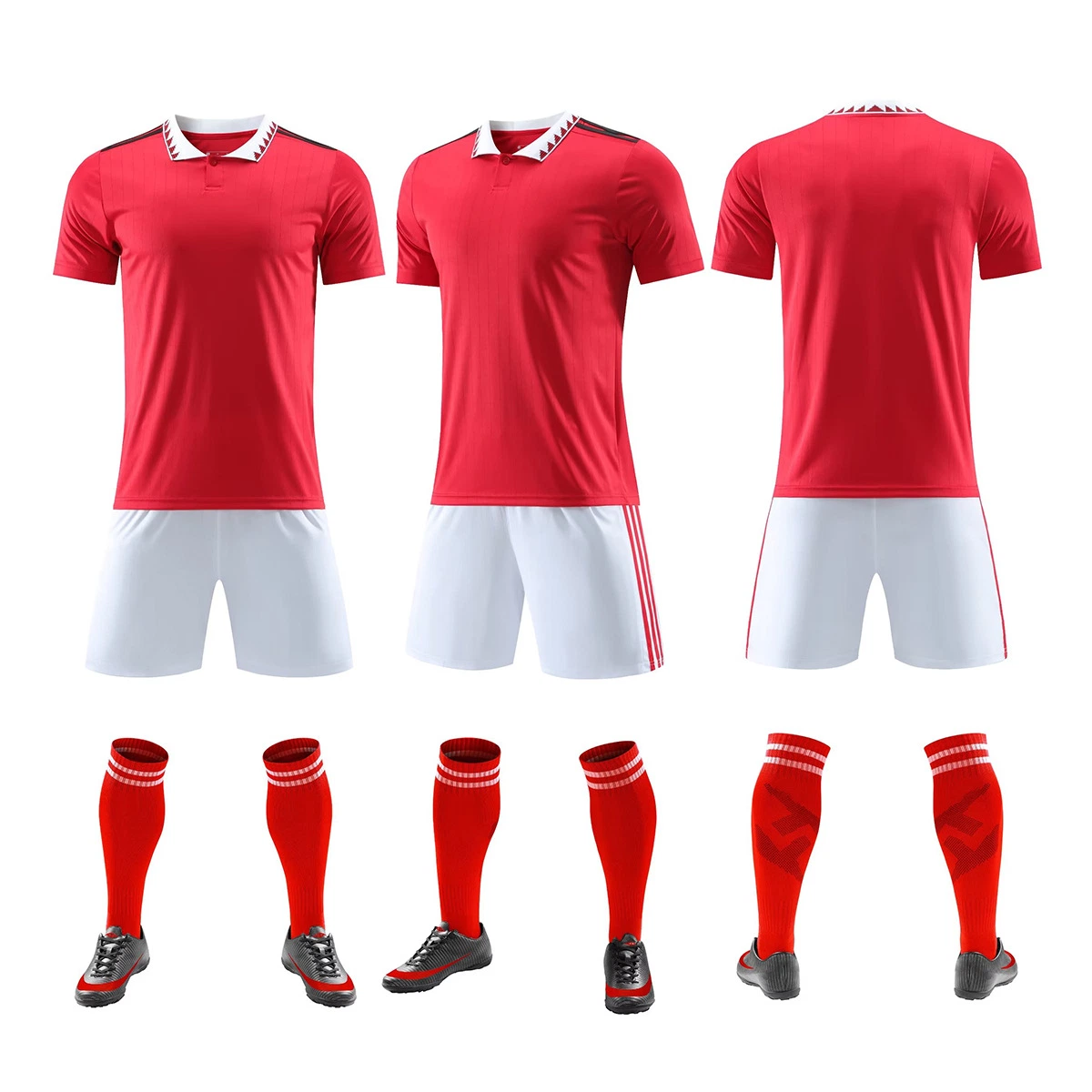 New Cheap Soccer Uniform Set Customs Club Team Football T Shirt Sport Jersey