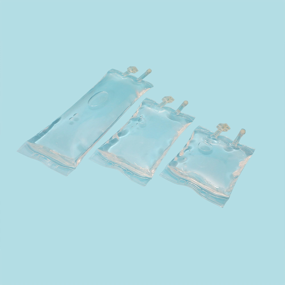 CE/ISO Certificate Disposable Medical Two Ports PVC/Non-PVC IV 500ml 1000ml Infusion Bag