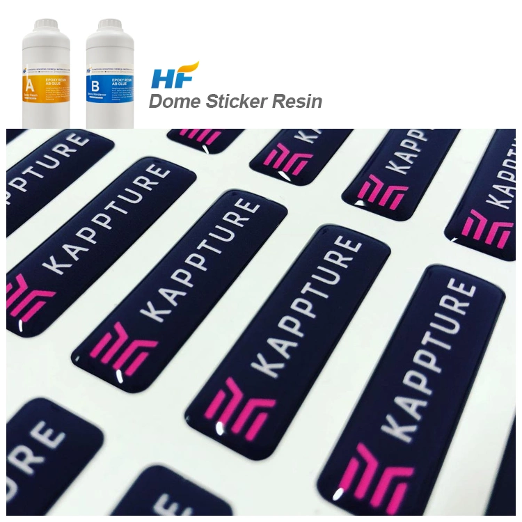 Crystal Clear High quality/High cost performance  Epoxy Dome Car Sticker Ab Glue Soft and Hard Finish