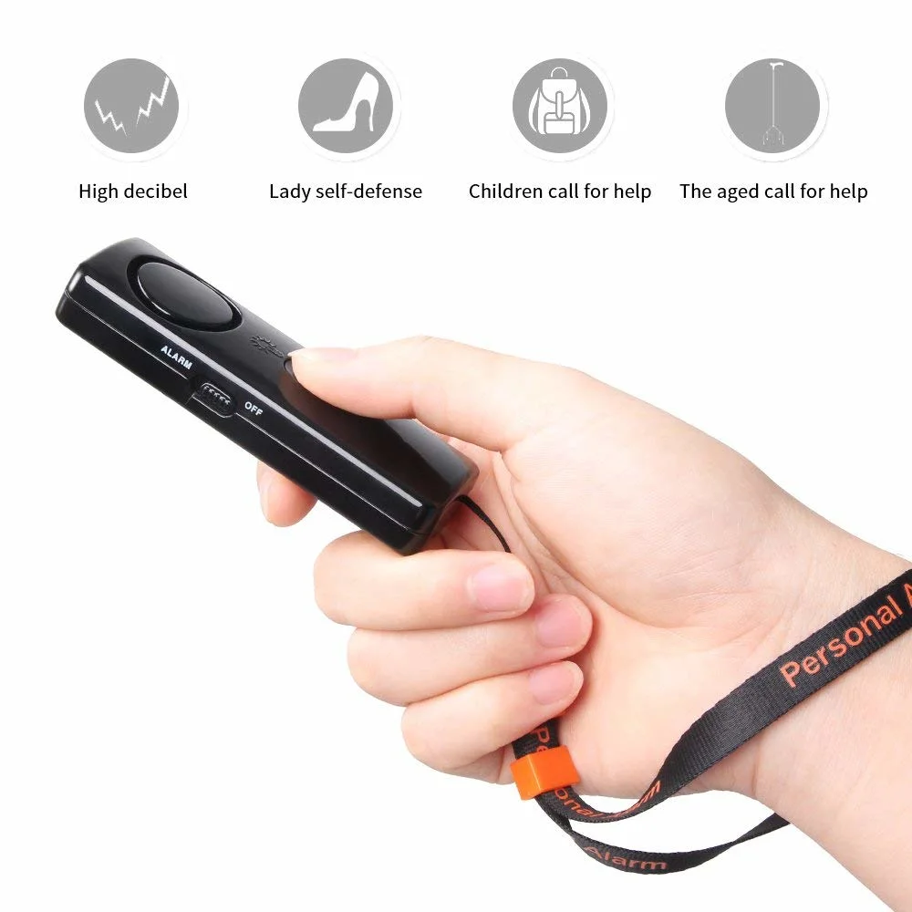 Emergency Personal Safety Alarm Keychain with Flashlight