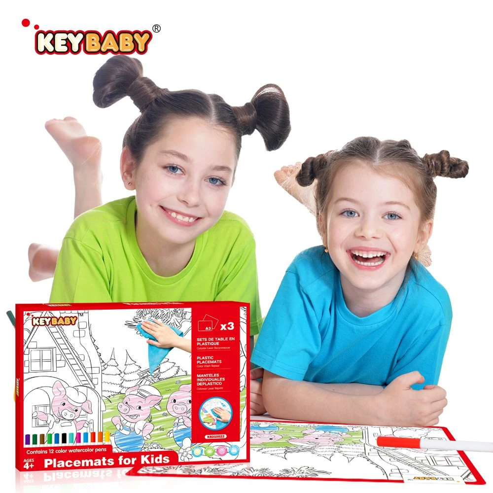 Keybaby Coloring Placemat for Kids Educational Toys Children Toys