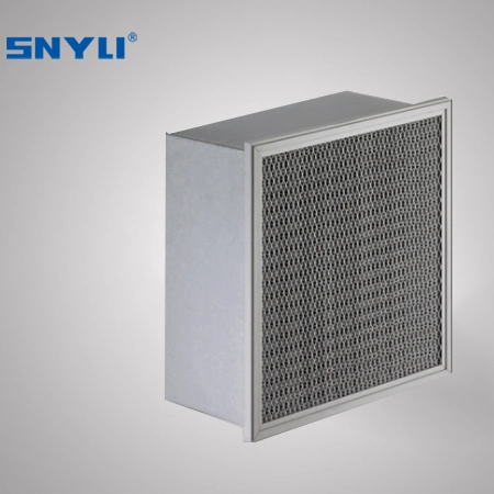 OEM Merv 18 Stainless Steel Frame High Temperature HEPA Air Filter for Air Conditioning