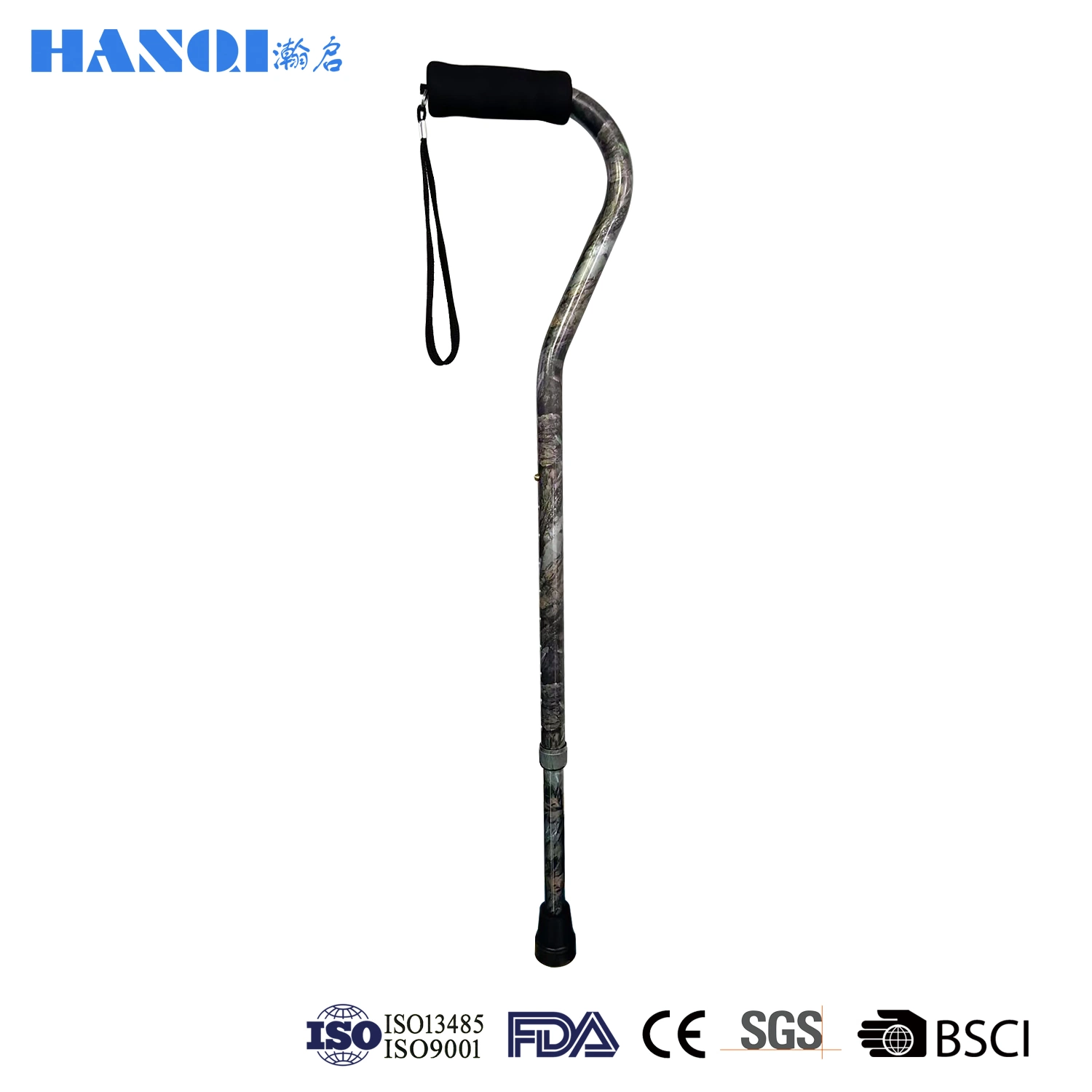 Krücken Old Man Anti-Skid Walking Stick Einstellbare Stange Multifunktionale Teleskope Leichte Stange