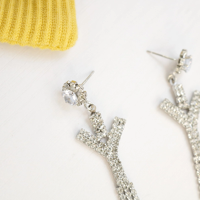 Стерлингов Tassel серьги S925 Silver Earring шпильки с длинной цепи