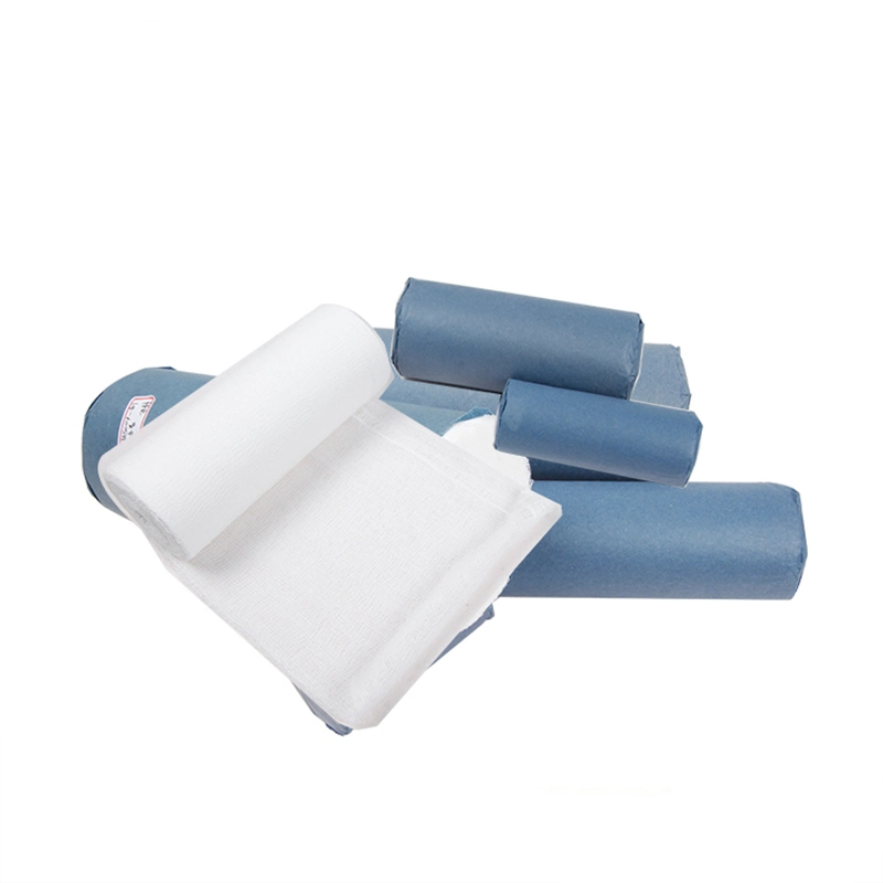 Absorbent Gauze Roll 100% Coton Rouleau de gaze médicale chirurgicale hémostatique pour les soins des plaies