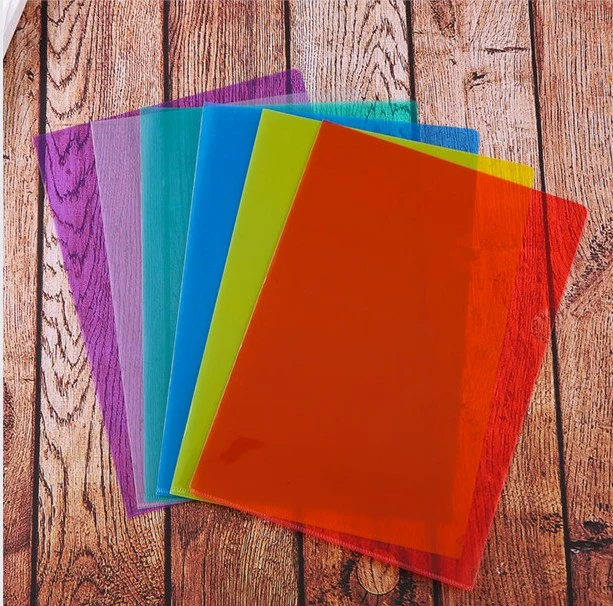 A4 L-Type PP File Folder, Plastic Bag, Single Page File Folder