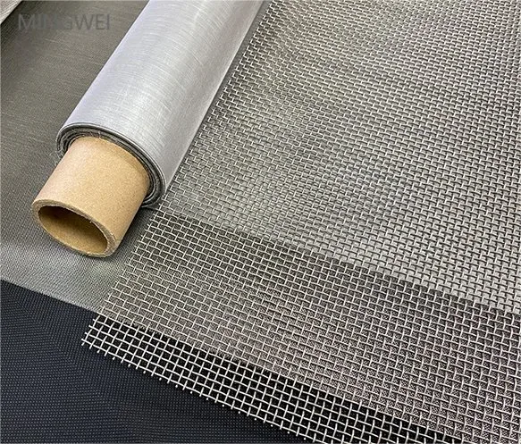 Mingwei Stainless Steel Hex Mesh Suppliers China 1X1 Wire Mesh 0.2mm Wire Thickness 0.308 Mesh 1 Micron 5 Micron 10 Micron Stainless Steel Wire Mesh