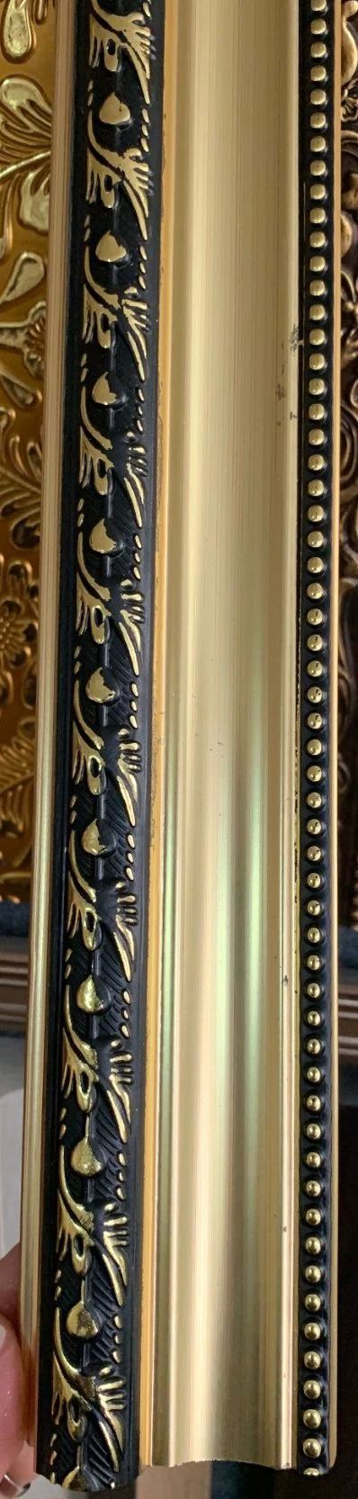 Rongk Factory Wholesale/Supplier High quality/High cost performance  Golden White PS Frame Moulding