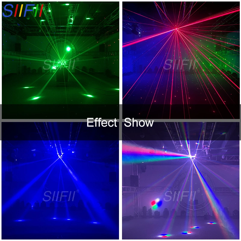 2023 New Voice-Activated Rotating Laser Light Beam Nightclub Disco Light KTV Dance Hall Rock Bar Stage Light