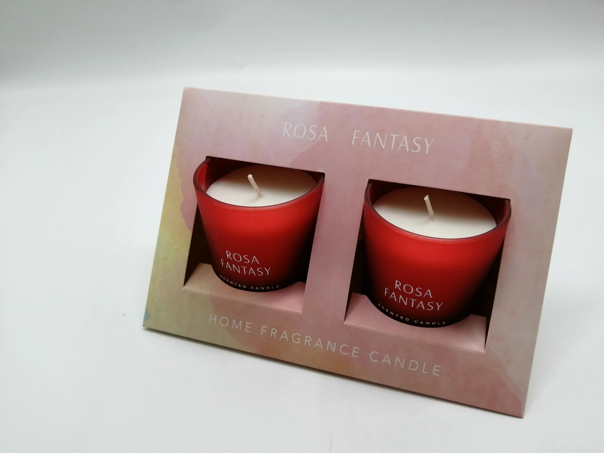 Fabricante grossista Fornecedor presente Natal e dia dos Namorados ′ S Custom Conjunto de velas perfumadas com 2 PCS de alta qualidade com logótipo Crystal Aroma Luxury