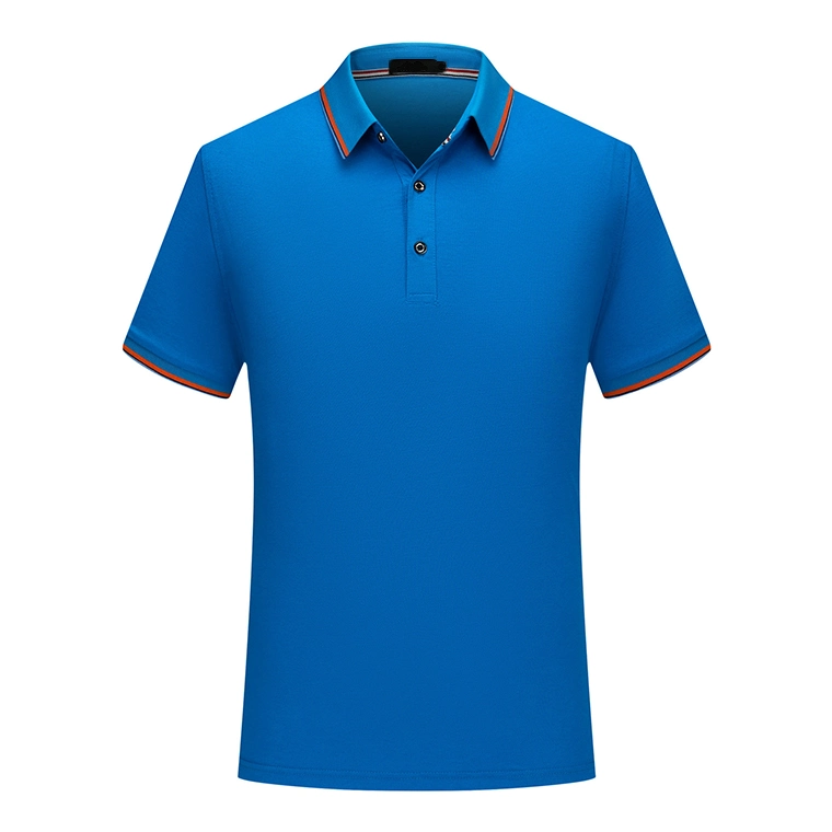 Qualidade elevada 100%bordados de algodão descaroçado Mens Golf Polo camiseta com o logotipo personalizado