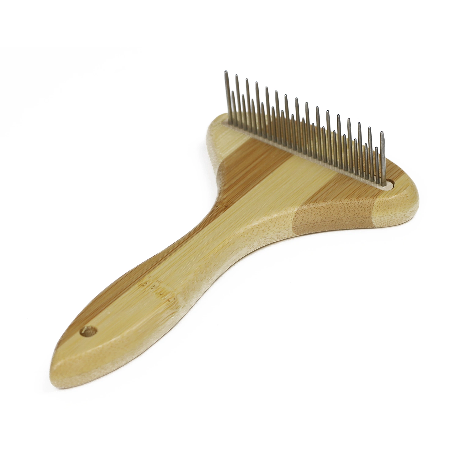 New Design Factory Wholesale Pet Cleaning Hair Brush Bamboo Wooden Cat Undercoat Rake Comb Pet Dog Hair Grooming Comb